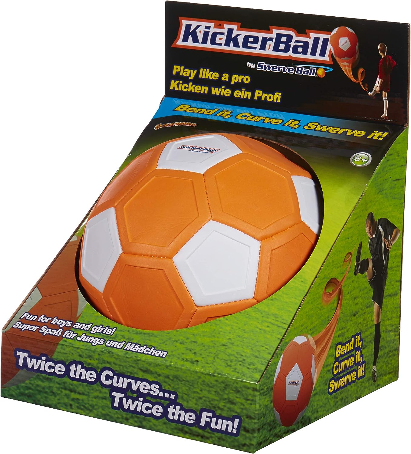 KickerBall 1190 - Aerodynamic Football for Swerving, Curving & Bending Tricks | Ages 6+ 3