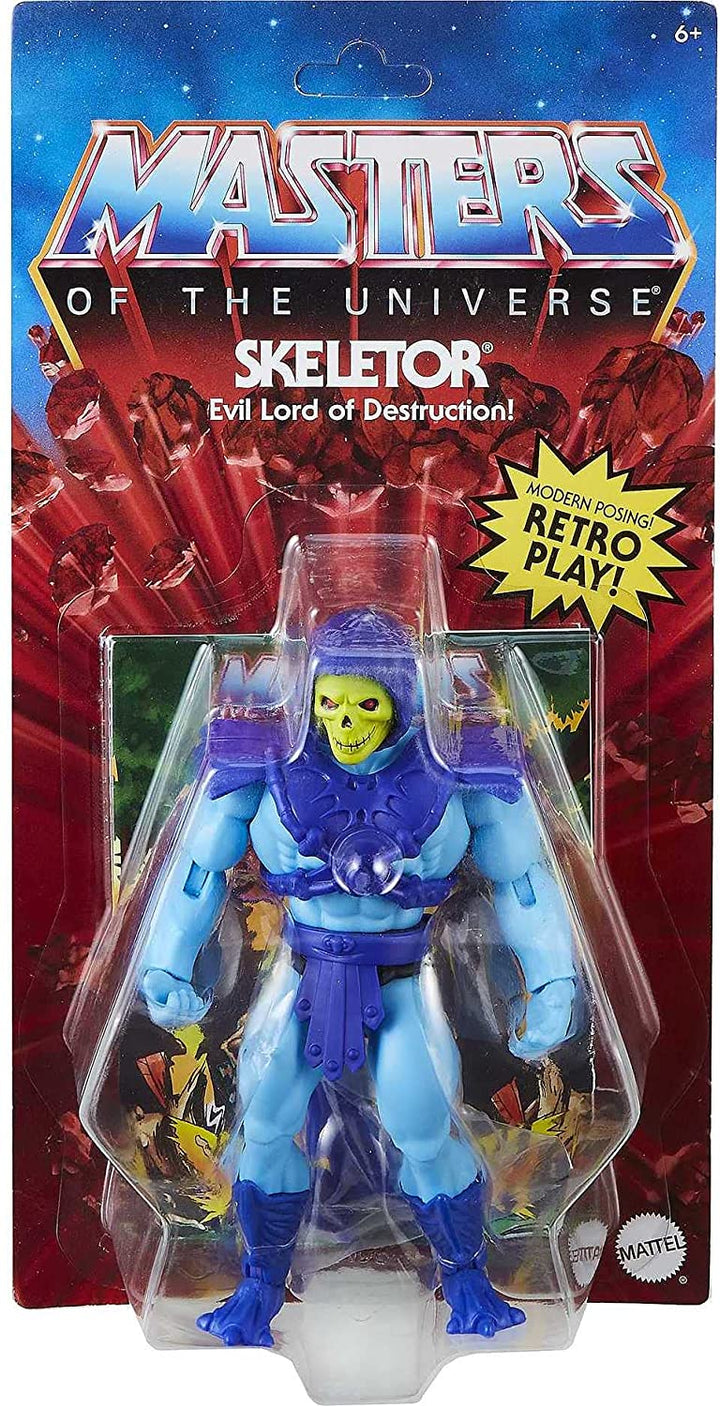 Masters of the Universe Origins Skeletor Action Figure, Battle Character for Storytelling Play and Display, Gift for 6 to 10 Year Olds and Adult Collectors