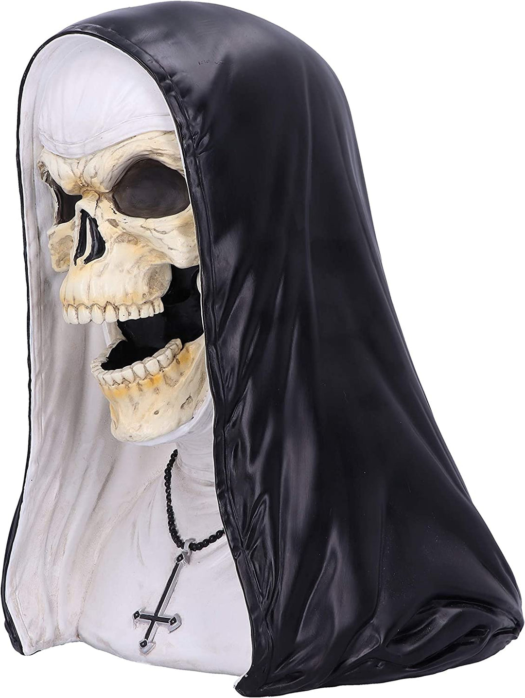 Nemesis Now James Ryman Sister Mortis 29cm Skeleton Nun Horror Bust Figurine, Bl