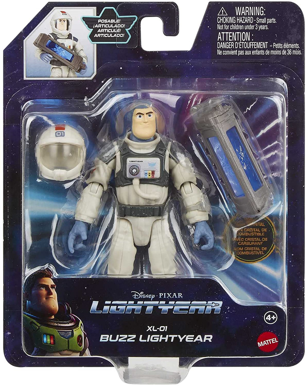 Disney Pixar Lightyear XL01 Buzz Lightyear 5 Inch Authentic Action Figure, 12 Po