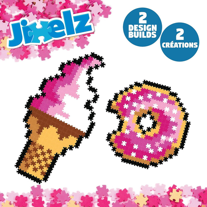 Jixelz 700 Piece Set Sweet Treats Pixelated Puzzle Art For Children, Suitable For Boys & Girls