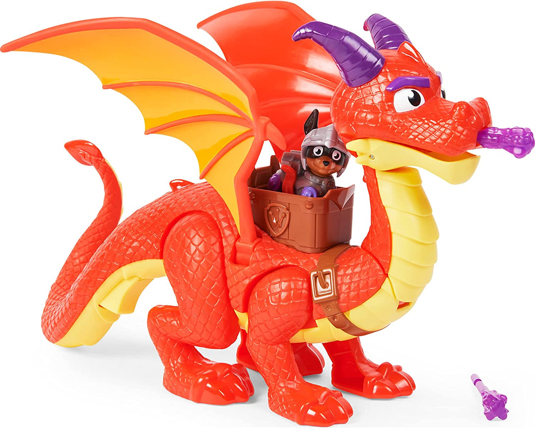 PAW PATROL 6062105, Rescue Knights Sparks the Dragon with Super Wings and Pup Cl