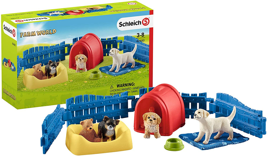 Corral para cachorros Schleich 42480 Farm World