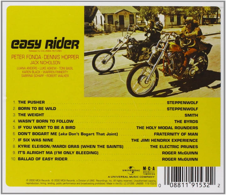 Easy Rider: Songs As Performed In The Motion Picture [Audio CD]