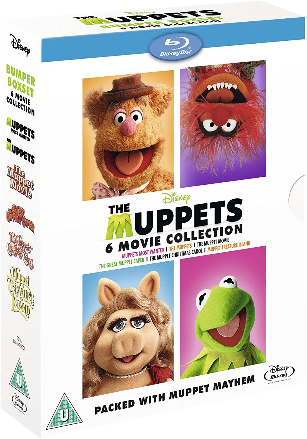 The Muppets Bumper 6 Movie Collection [Region Free] [Blu-ray]