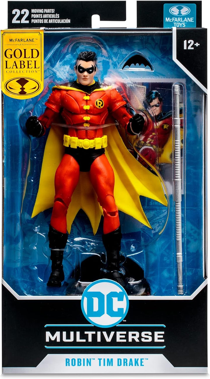 Batman - Robin Tim Drake (Red Suit Variant) DC Multiverse Gold Label 7” Scale Action Figure