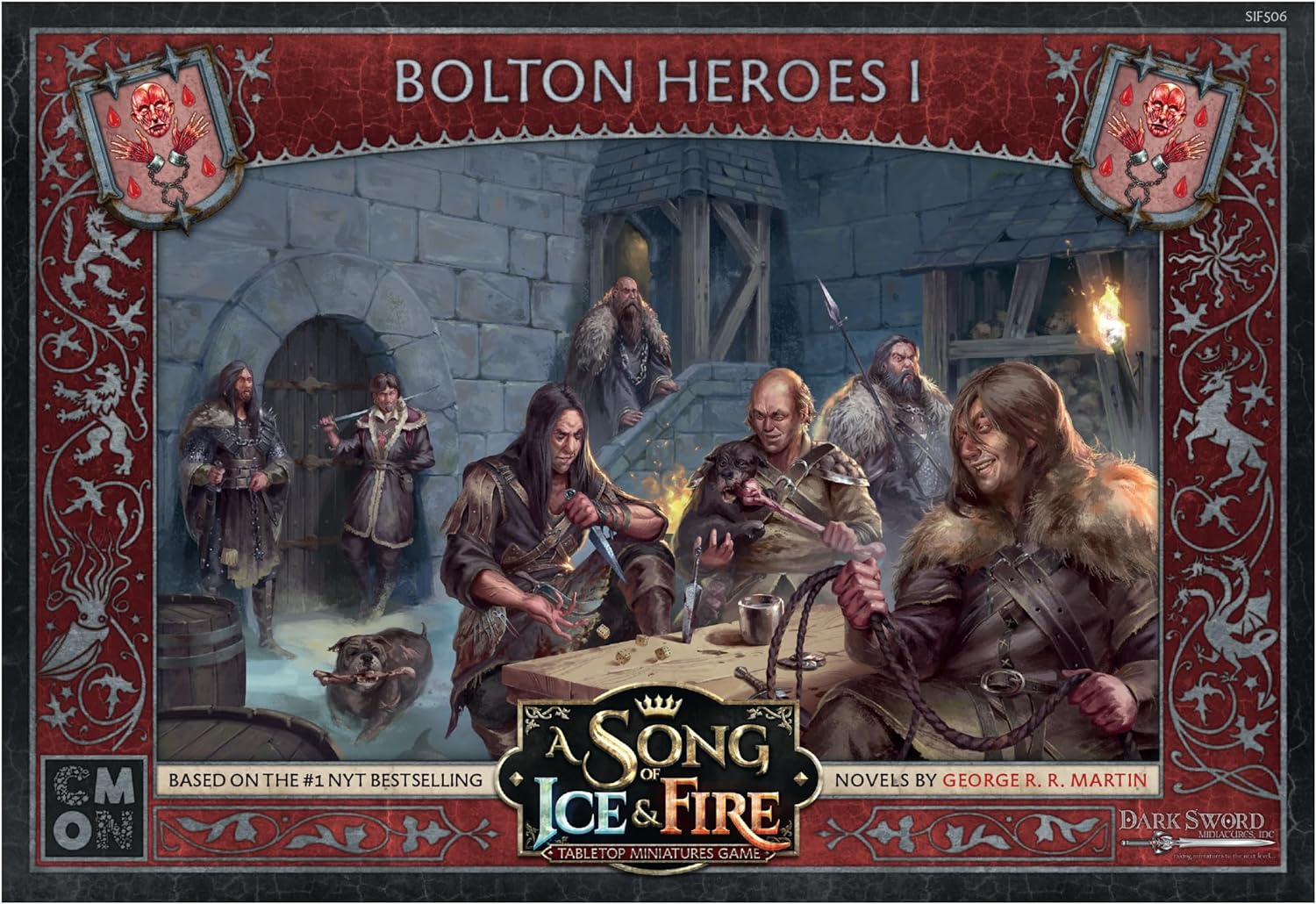 CMON A Song of Ice and Fire Tabletop Miniatures Bolton Heroes I Box Set 3