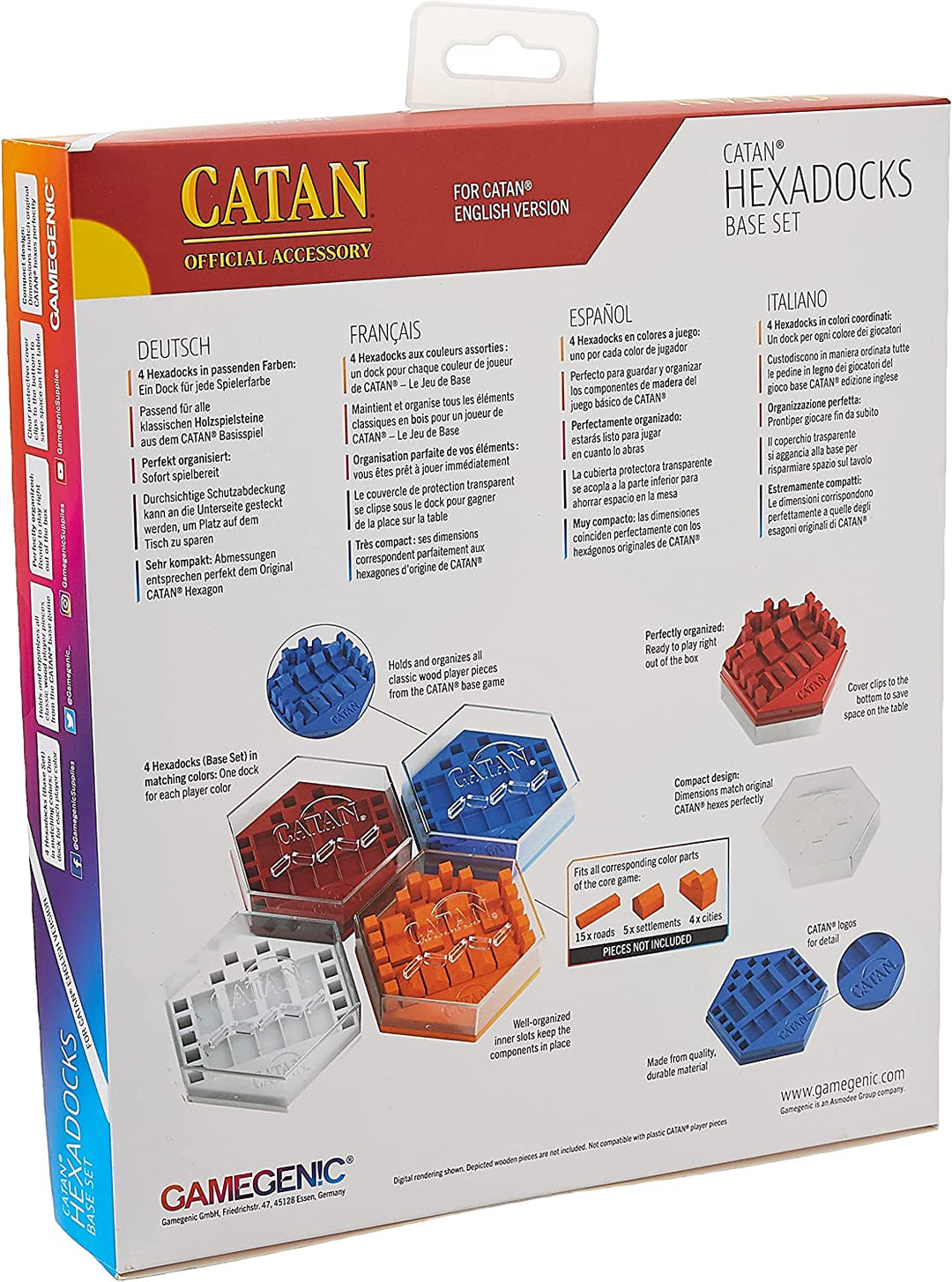 Gamegenic Catan Hexadocks Base Set