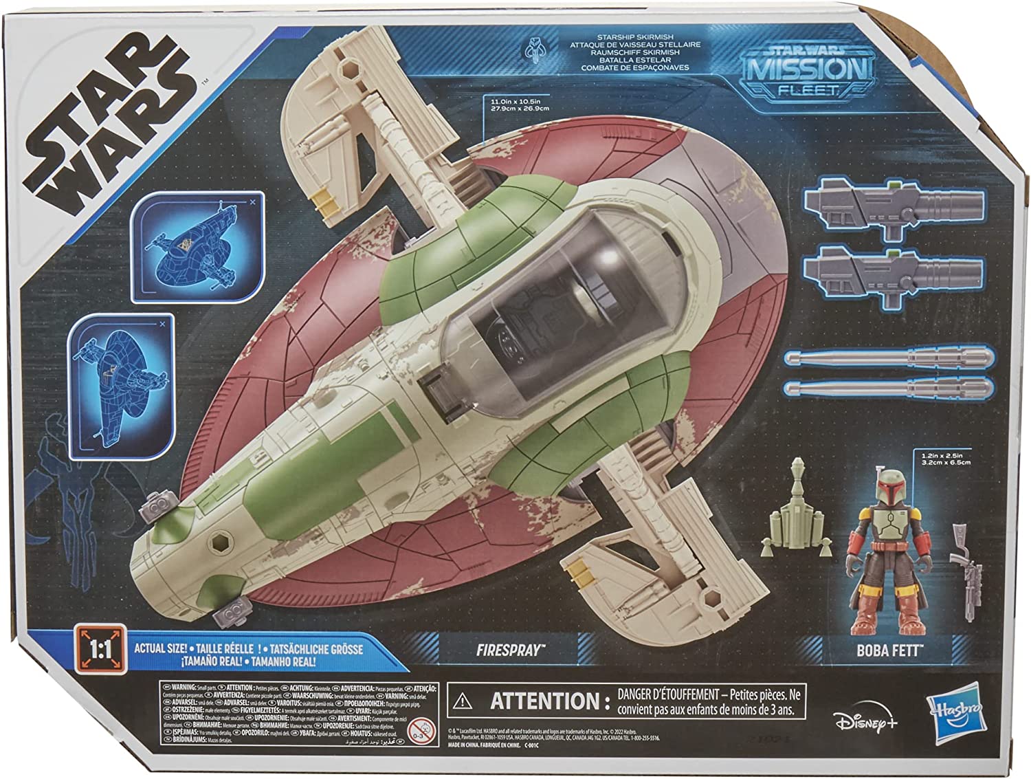 Star Wars Mission Fleet Starship Skirmish - Boba Fett 2.5-Inch Figure & Vehicle Playset for Kids 2