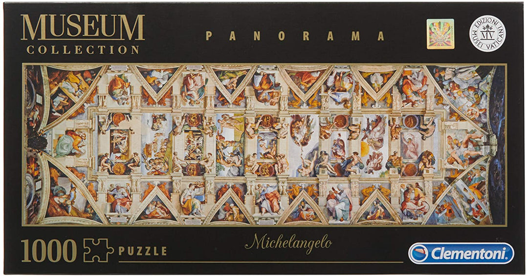 Clementoni 39498 Rompecabezas Vaticano Sombrero Sistina Rompecabezas panorámico para adultos y niños 1000 Piezas