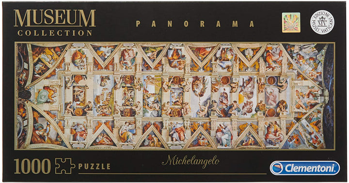 Clementoni 39498 Rompecabezas Vaticano Sombrero Sistina Rompecabezas panorámico para adultos y niños 1000 Piezas