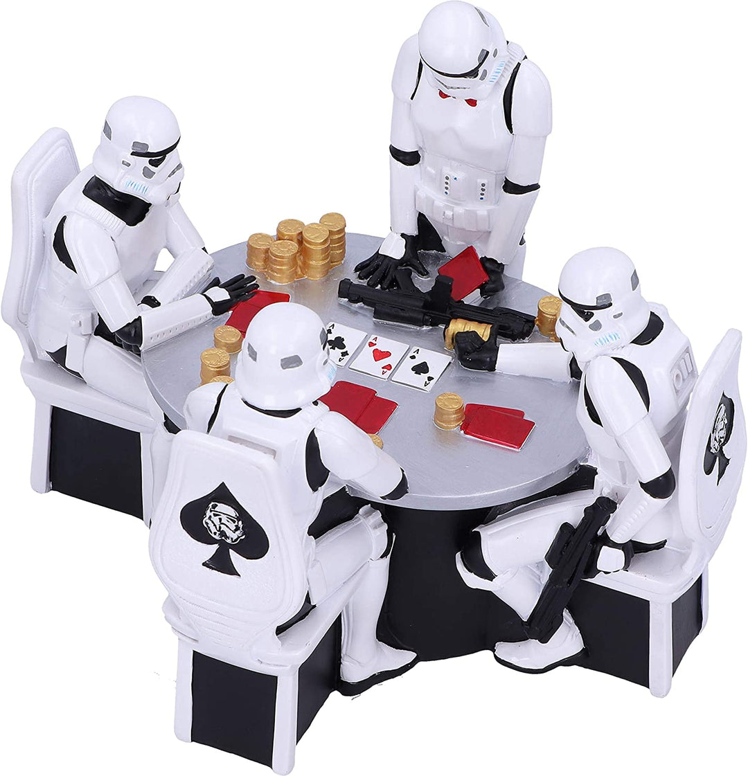 Nemesis Now The Original Stormtrooper Poker Face Gambling Figurine, Resin, White