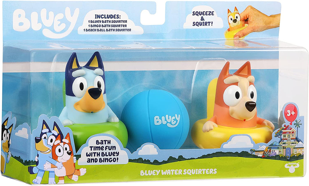 Bluey 13063 Bath Squirters 3-Pack