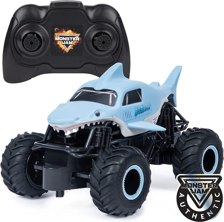 Monster Jam Official Megalodon Remote Control Monster Truck, 1:24 Scale, 2.4 GHz