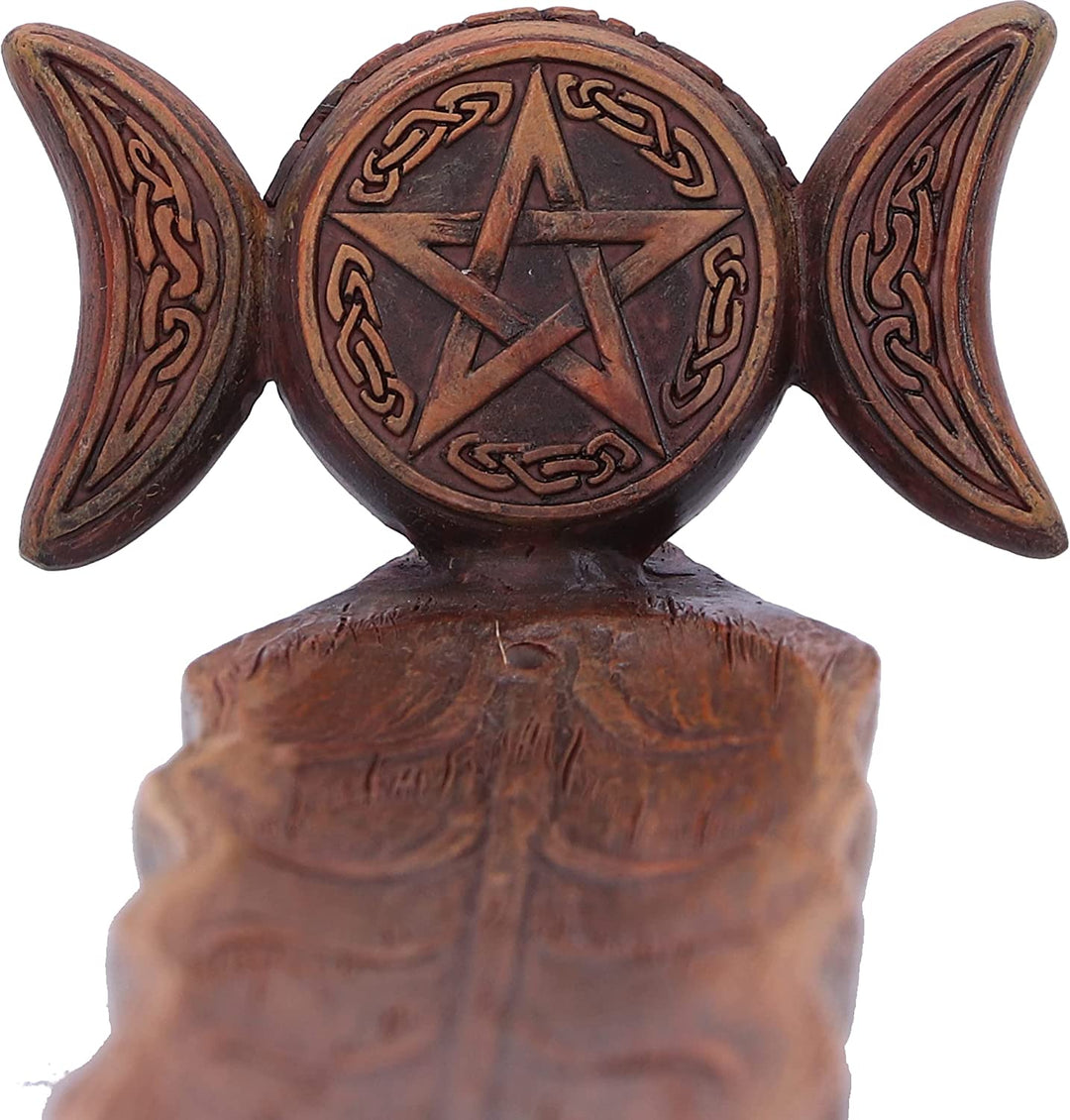 Nemesis Now Triple Moon Goddess Incense Holder 23.5cm, Bronze