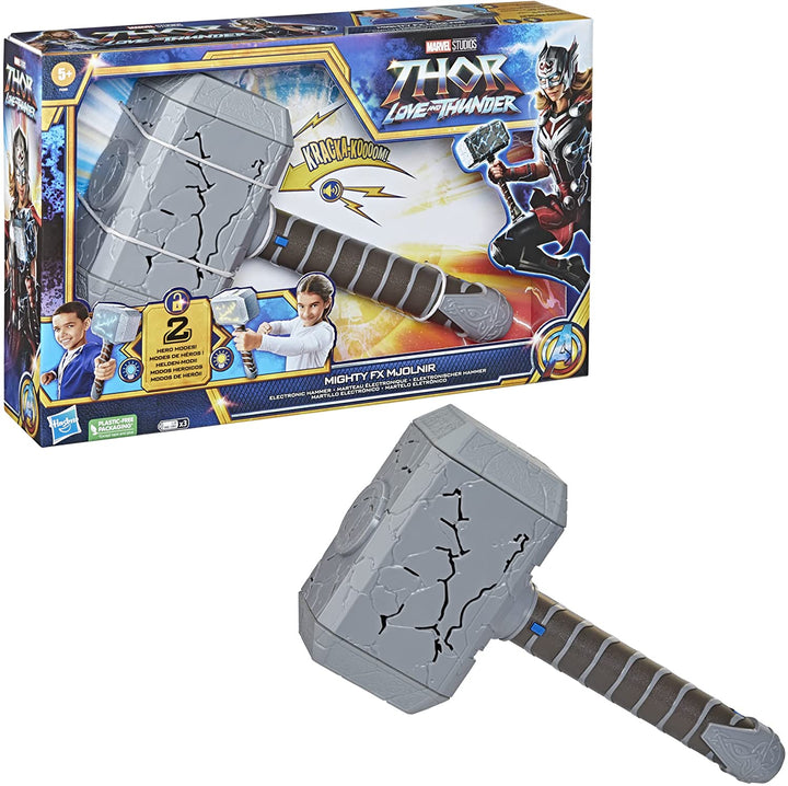 Marvel Studios’ Thor: Love and Thunder Mighty FX Mjolnir Electronic Hammer Rolep