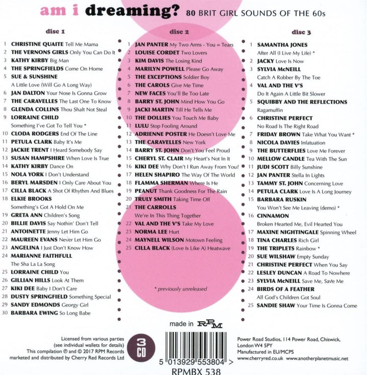 Am I Dreaming? 80 Brit Girl Sounds Of The 60s - [Audio CD]