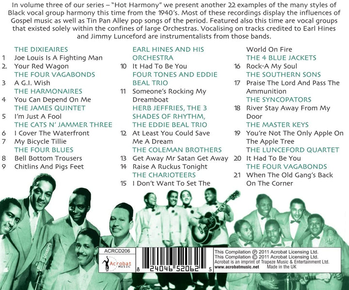 Hot Harmony Groups - When The Old Gang's Back On The Corner - Volume 3 - 1941-1949 [Audio CD]