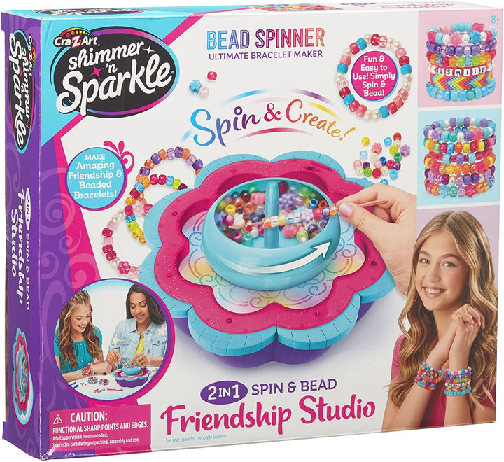 Shimmer and Sparkle 17339 Shimmer N Sparkle 2 in 1 Spin Make Your own Beaded and