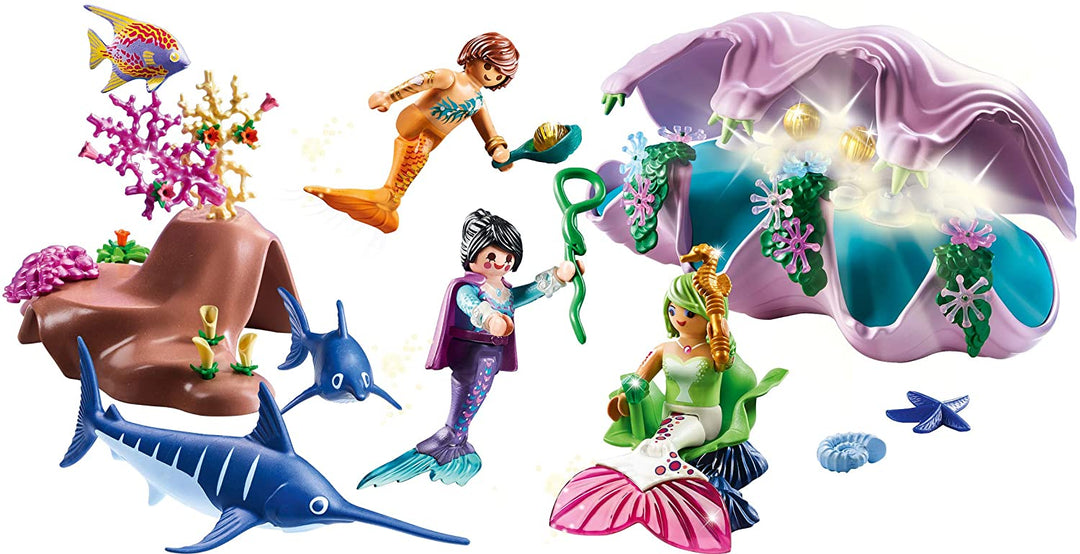 Playmobil 70095 Magic Mermaids Pearl Nightlight con LED que cambia de color