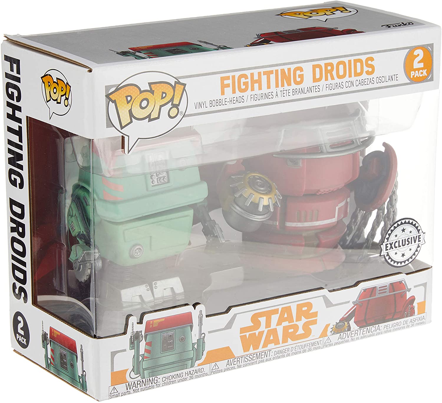 Star Wars Fighting Droids Excluye Funko 27030 Pop. Vinilo