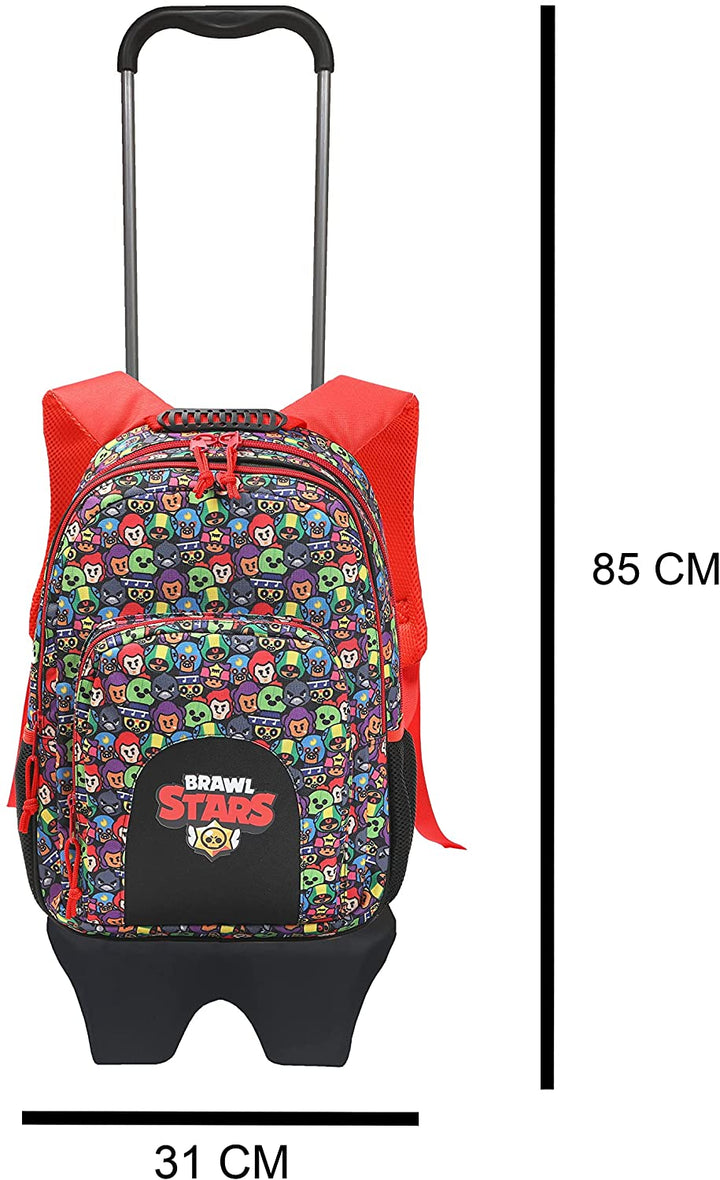 43 cm Backpack with Removable Trolley Brawl Stars (CyP Brands)