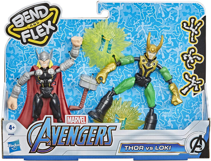 Bend and Flex Marvel Avengers Thor Vs Loki Figuras de acción Juguetes