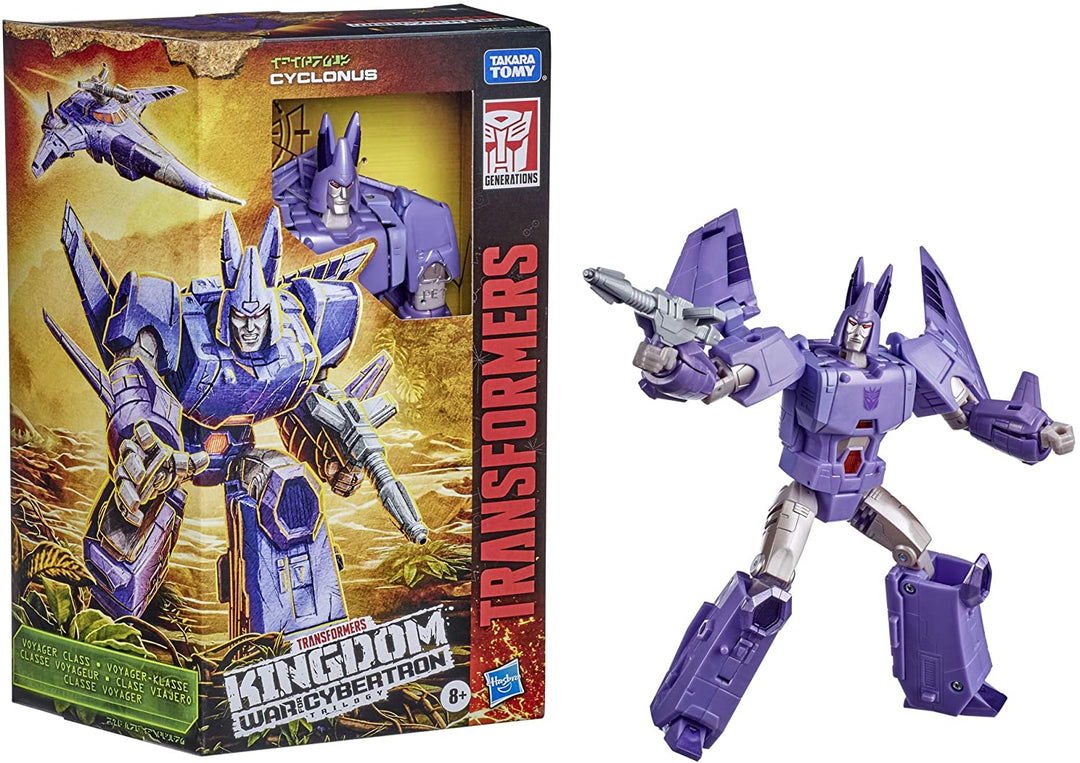 Transformers Generations War for Cybertron: Kingdom Voyager WFC-K9 Cyclonus Figura de Acción