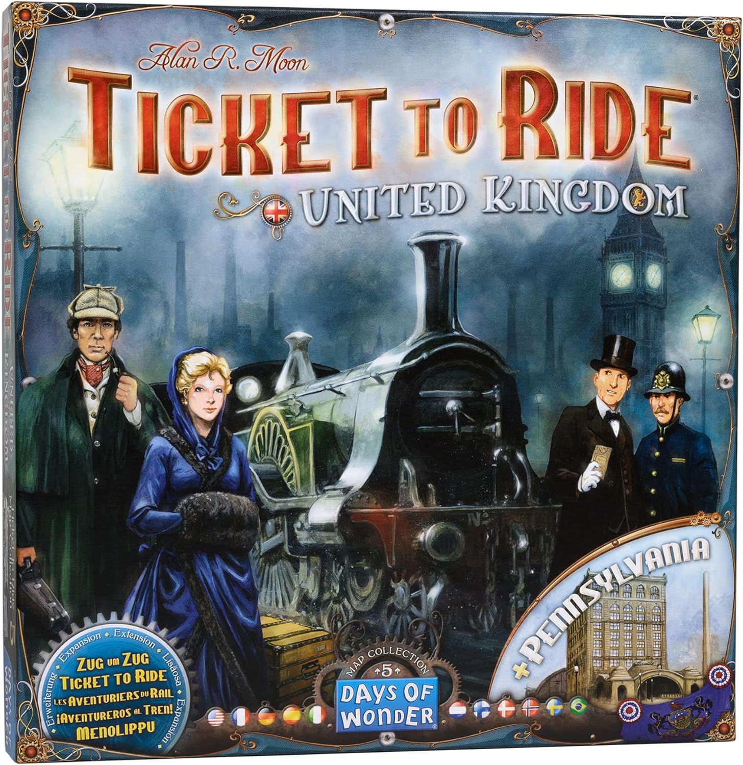 Days of Wonder Ticket to Ride United Kingdom and Pennsylvania Board Game Expansion