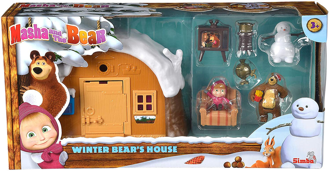 MASHA & THE BEAR WINTER BEAR PLAYHOUSE PLAYSET