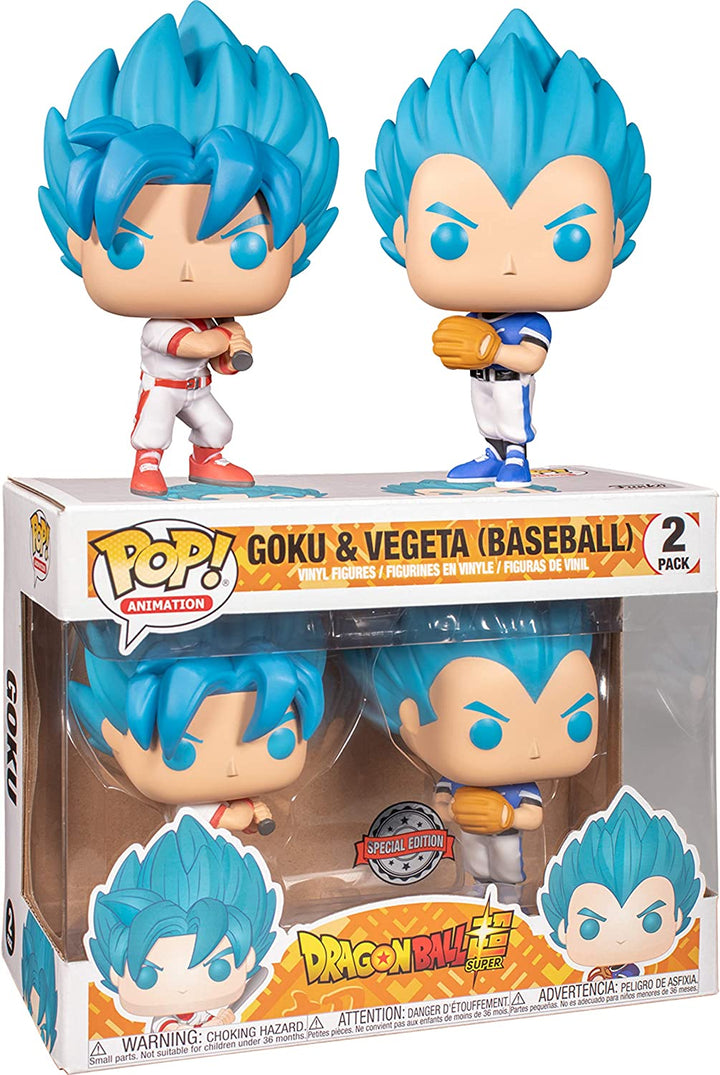 Dragonball Z Super Goku & Vegeta (Baseball) Exclu Funko 41717 Pop! Vinyl