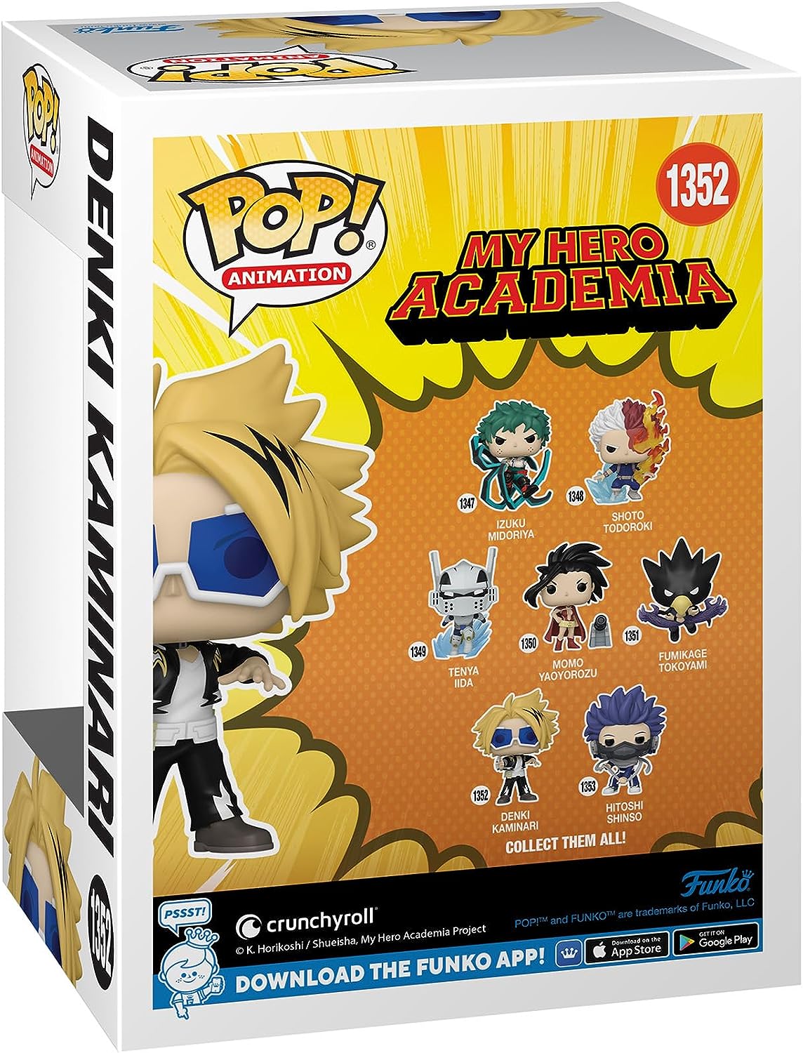 Funko Pop! Animation My Hero Academia - Denki Kaminari Vinyl Figure #1352 3