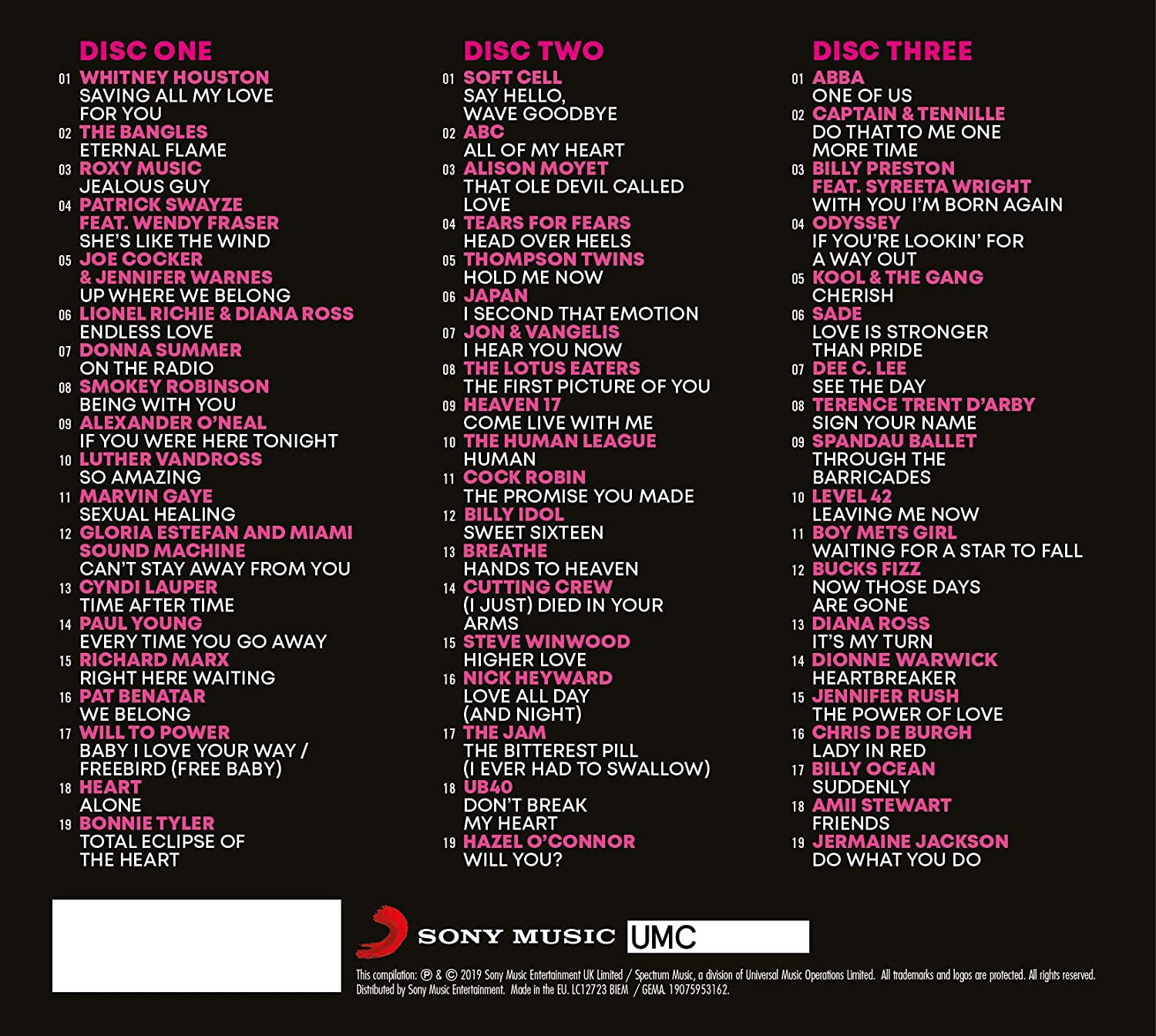 Various Artists - The #1 Album: 80s Love [Audio CD]