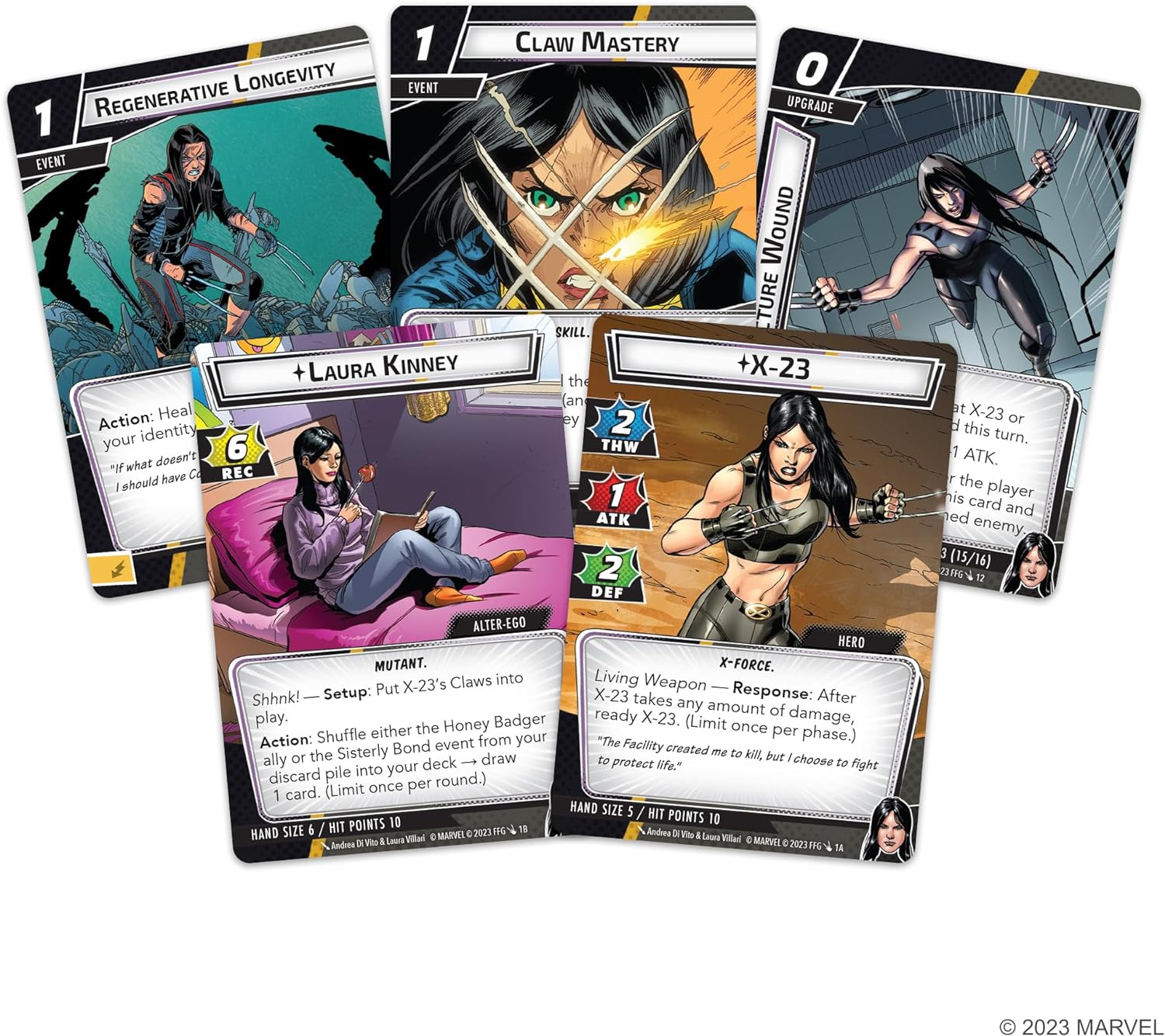 Fantasy Flight Games | Marvel Champions: X-23 Hero Pack | Card Game | Ages 12+ | 1-4 Players | 30 Minutes Playing Time 2