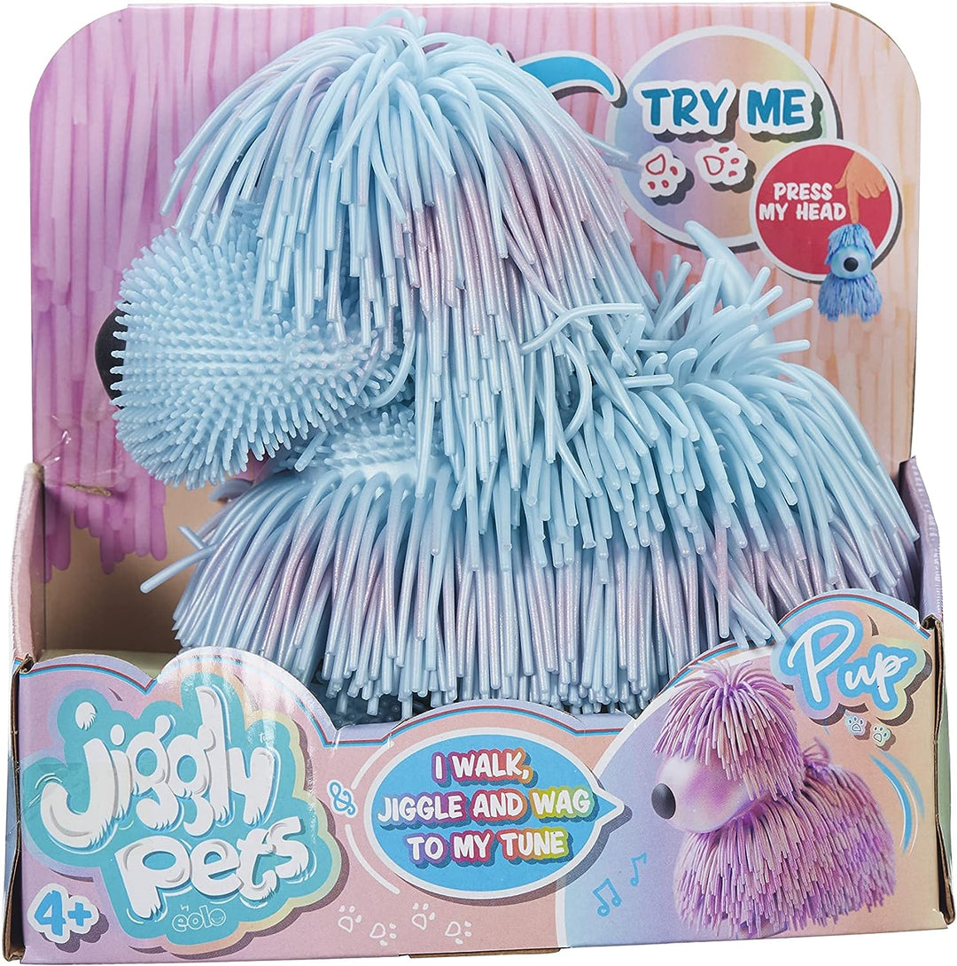 Jiggly Pets Pearlescent Puppy Blue Interactive Electronic Puppy toy