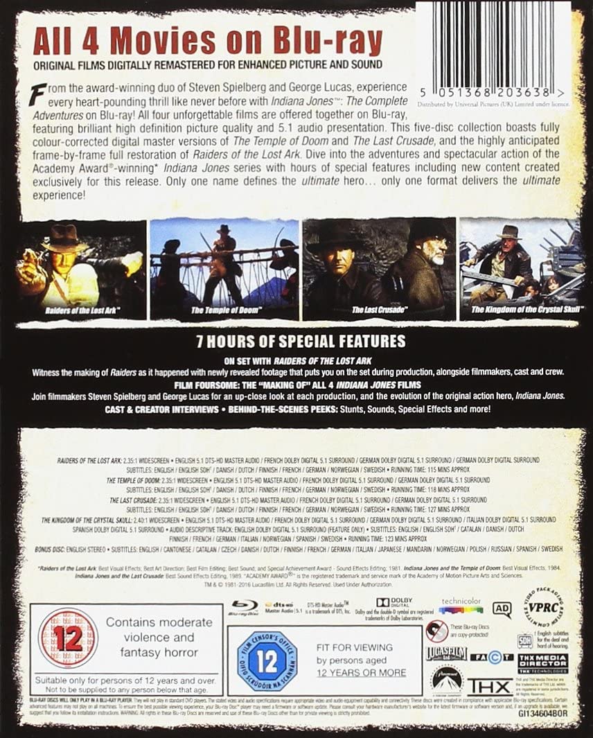 Indiana Jones: Die kompletten Abenteuer (1981–2008) – Blu-ray 4