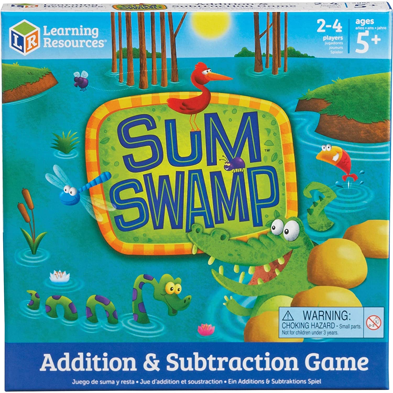Learning Resources Sum Swamp Addition & Subtraction Game and Sight Word Bingo Set 1