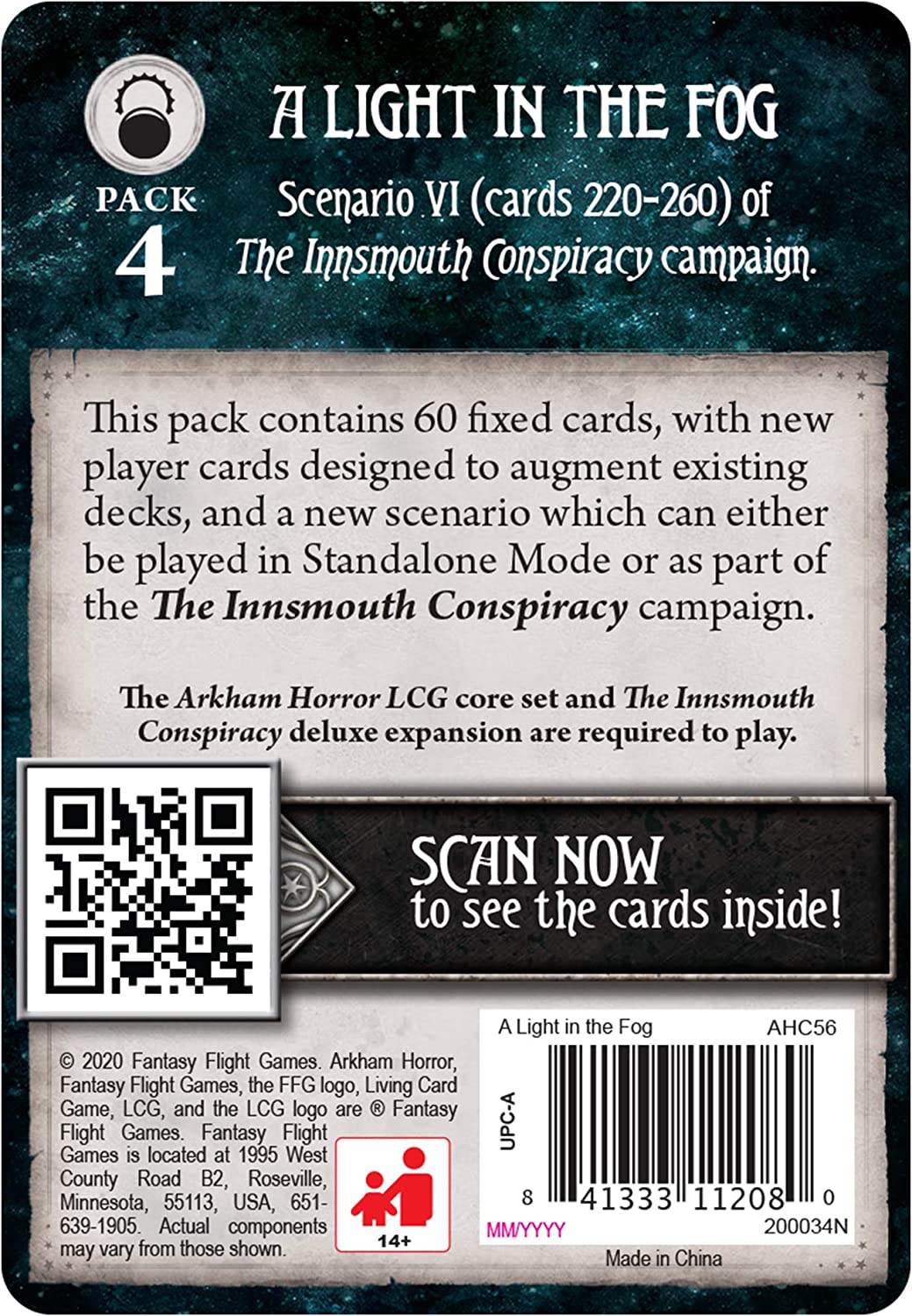 Fantasy Flight Games Arkham Horror: Das Kartenspiel Ein Licht im Nebel Mythos Pack 3