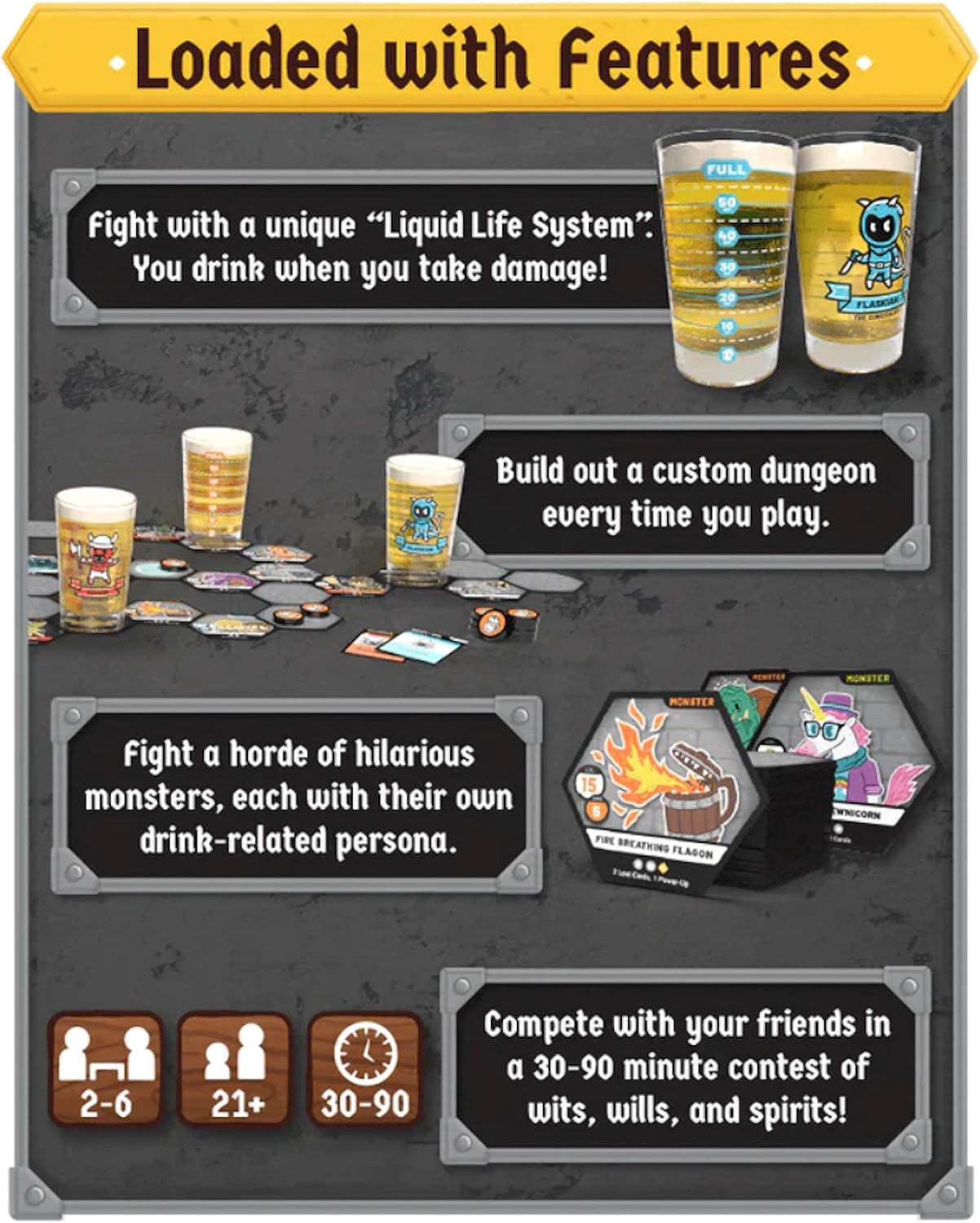 Rollacrit Corp Heroes of Barcadia Board Game (RCHOBBRD-BGRE-STD) 11