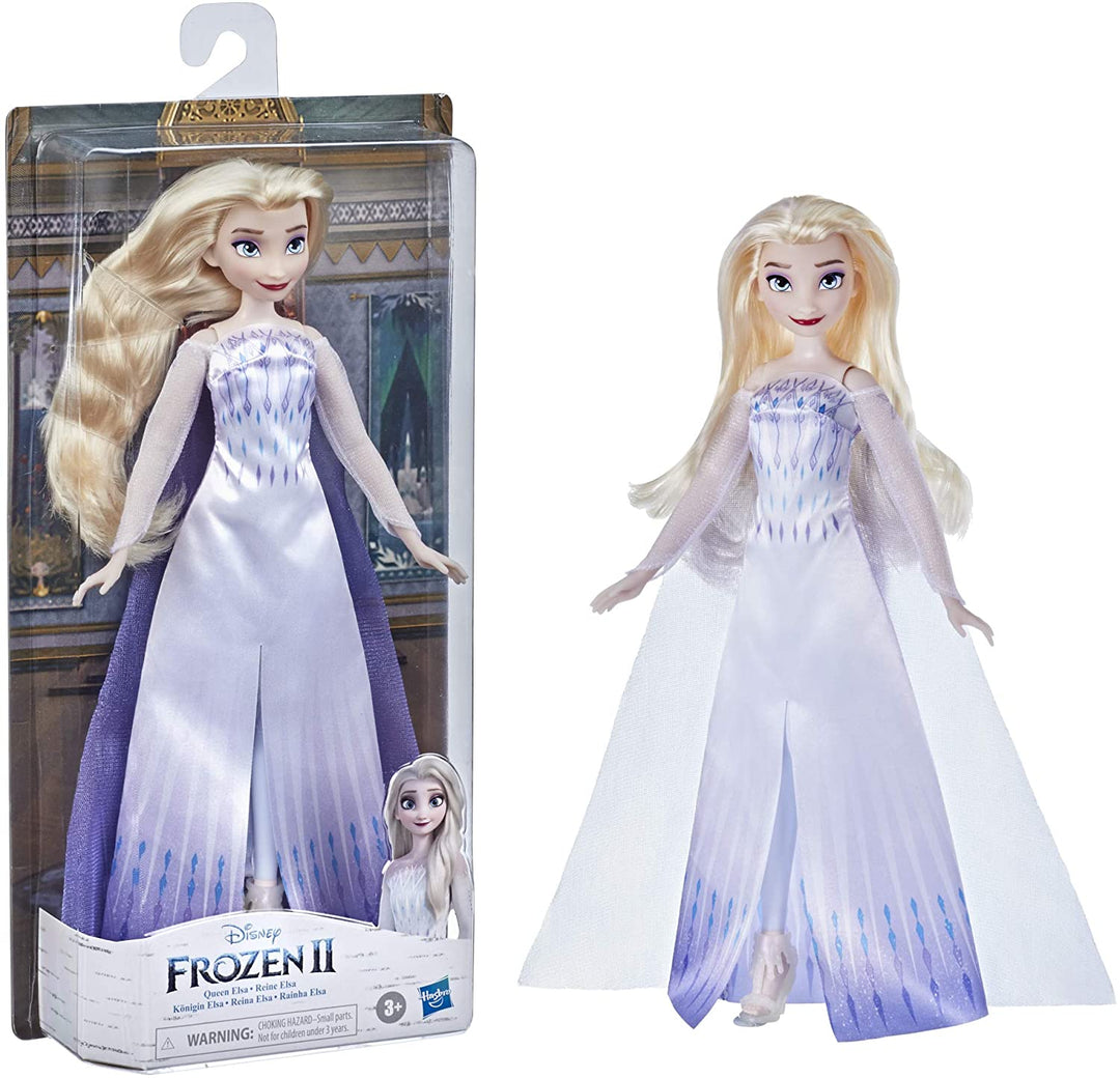 Disney Frozen 2 Snow Queen Elsa Fashion Doll, Dress, Shoes, and Long Blonde Hair, Toy for Kids 3 Years Old and Up