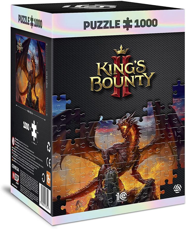 King's Bounty II: Dragon | 1000 Piece Jigsaw Puzzle | includes Poster and Bag |