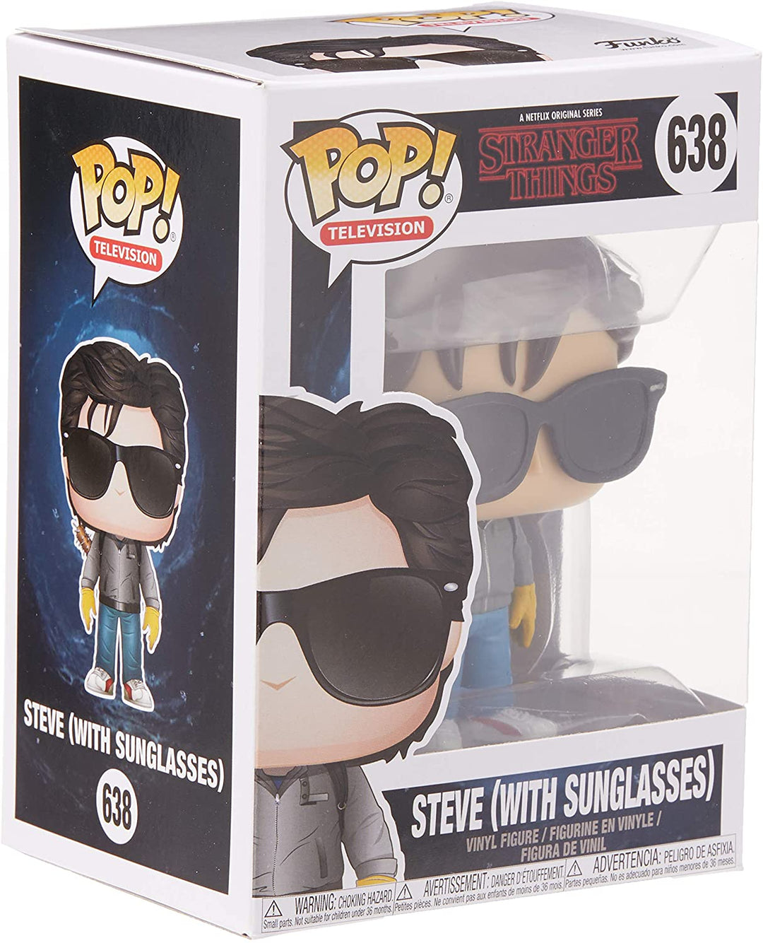 Una serie original de Netflix Stranger Things Steve con gafas de sol Funko 30877 Pop! Vinilo n. ° 638