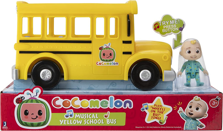 CoComelon Musical Yellow School Bus with JJ figure