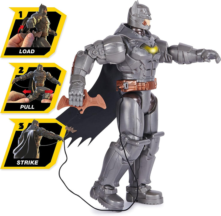 DC Comics, Battle Strike Batman 12-inch Action Figure, 20+ Phrases and Sounds