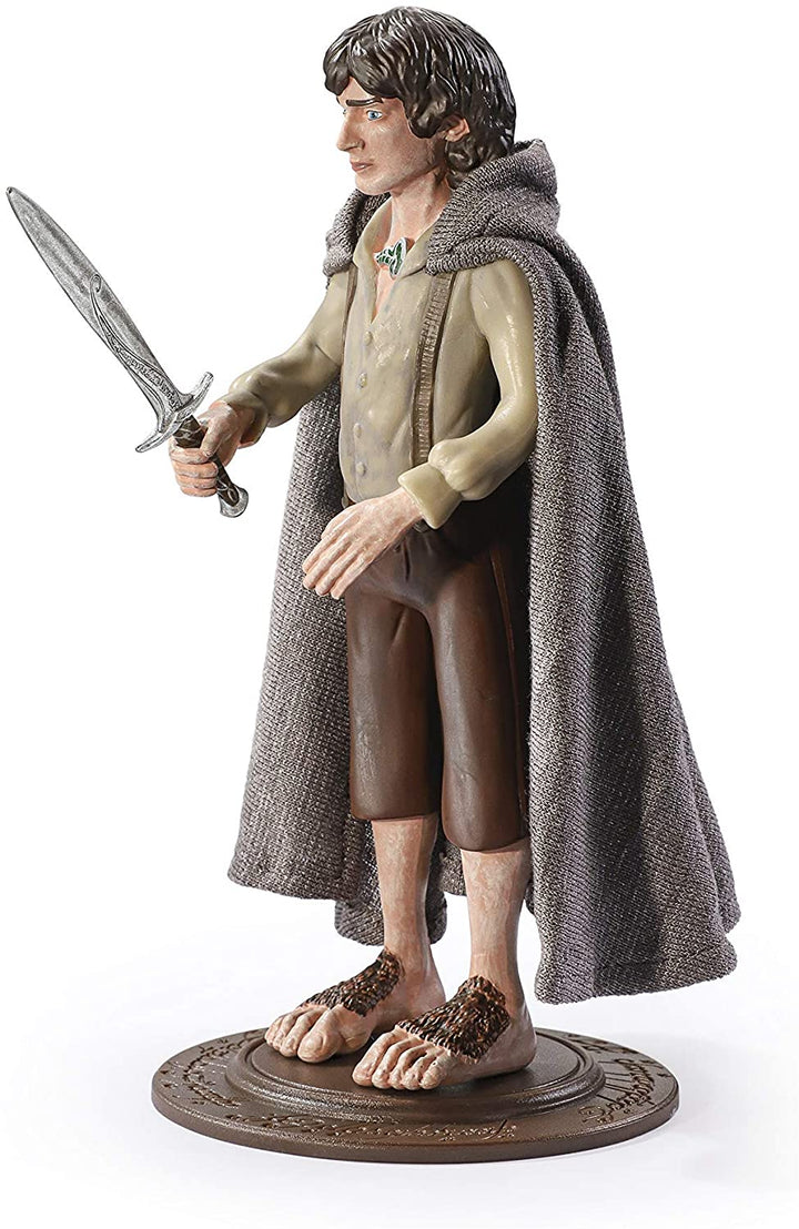 The Noble Collection LoTR Bendyfigs Frodo Baggins - Officially Licensed 19cm (7.5 inch) Lord Of The Rings Bendable Posable Collectable Doll Figures With Stand