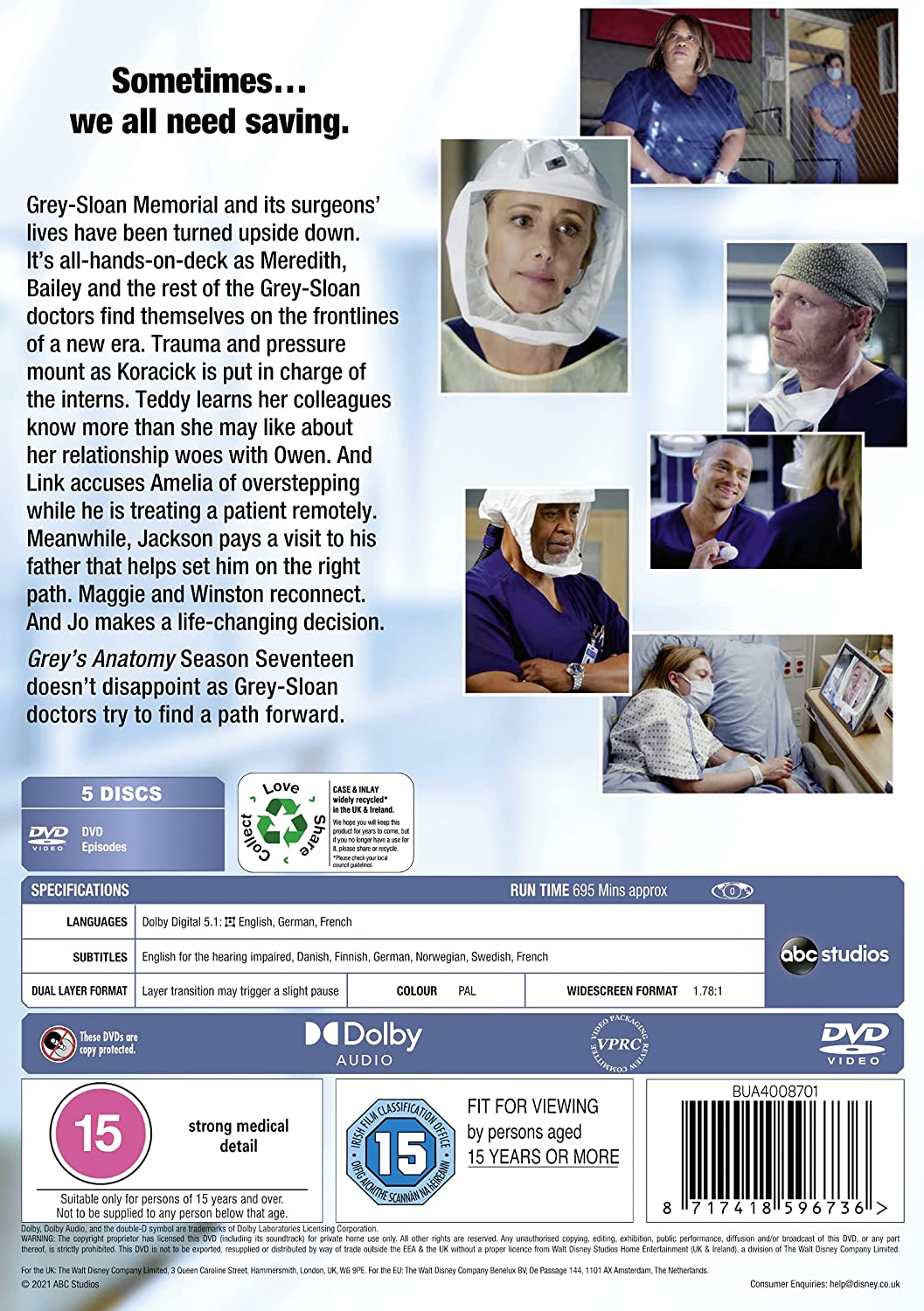 Grey's Anatomy Season 17 - Drama [DVD] 3