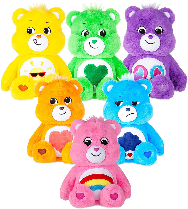 Care Bears 22087 14 Inch Medium Plush Funshine Bear, Collectable Cute Plush Toy, Cuddly Toys for Children, Soft Toys for Girls and Boys, Cute Teddies Suitable for Girls and Boys Aged 4 Years +