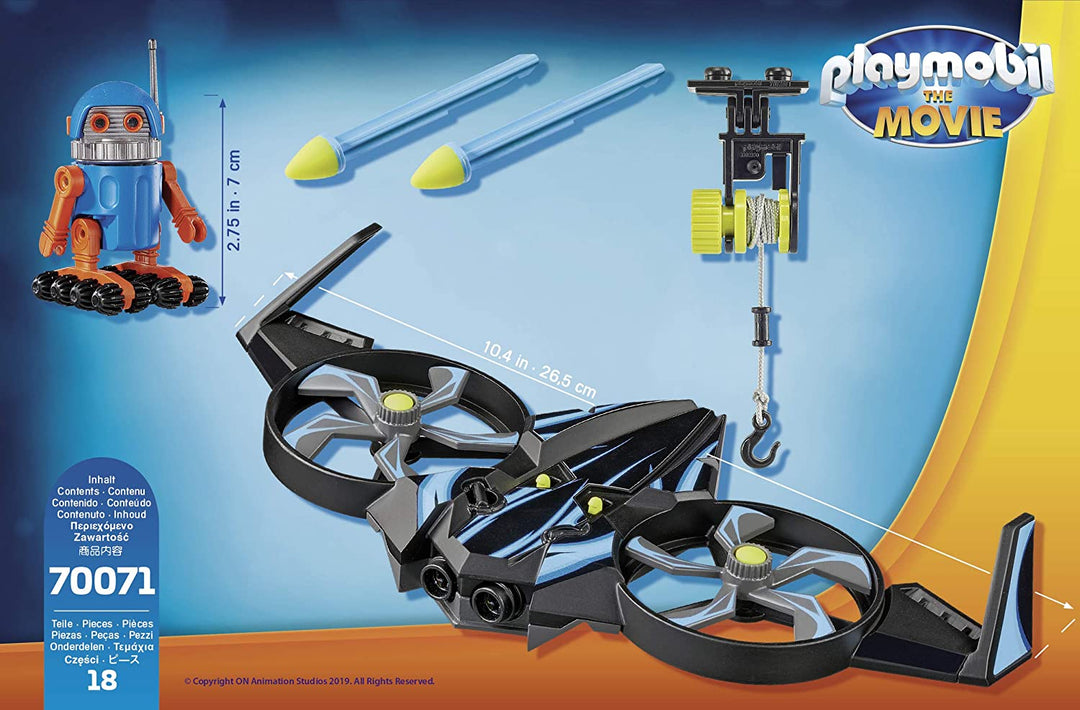 Playmobil La Película 70071 Robotitrón con Drone