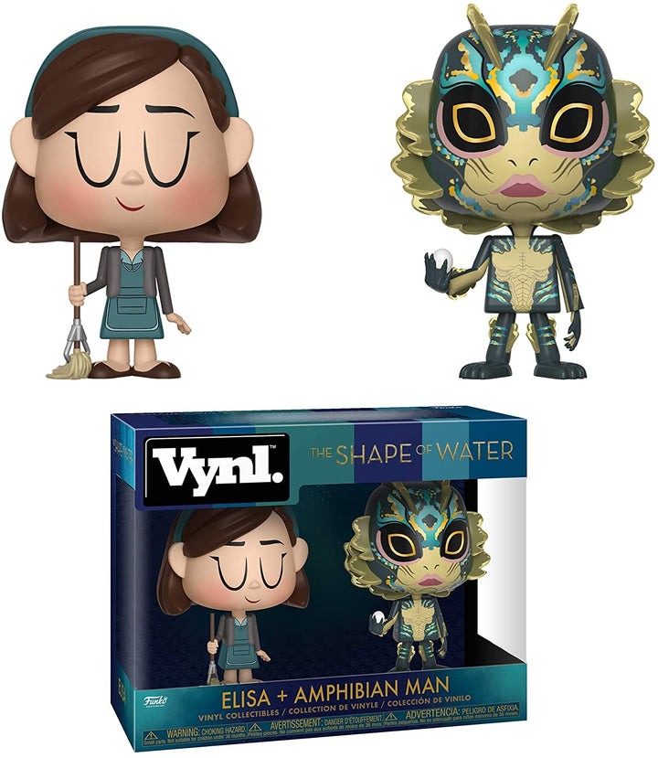 La forma del agua Elisa y el hombre anfibio Funko 32738 Vynl.