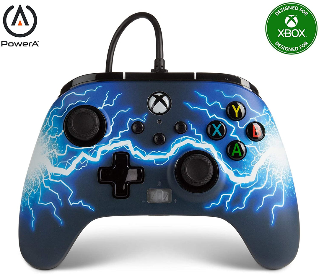 PowerA Enhanced Wired Controller for Xbox Series X|S - Arc Lightning, Gamepad, W